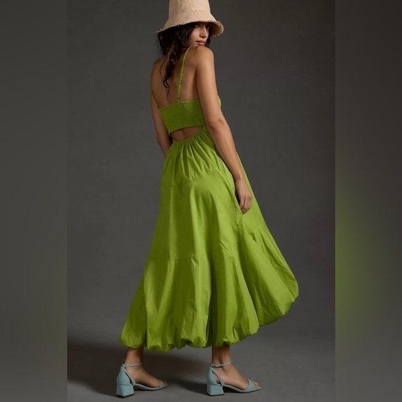 NWT Anthropologie V-Neck Tiered Bubble Hem Dress Sz XL - Picture 4 of 12